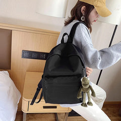 Waterproof Canvas Women Backpack Solid Backpacks Mochila Feminina Mujer