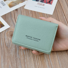 Women's Short Pattern Folding Wallet Soft Wallet Mini Wallet