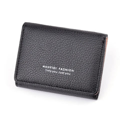 Women's Short Pattern Folding Wallet Soft Wallet Mini Wallet