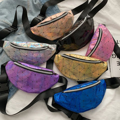 Hot Women Reversible Sequins Glitter Waist Bag Fanny Pack Hip Purse Satchel