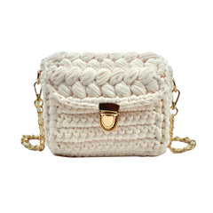 Newhotstacy Bag 08072021 Ladies Woven Chain Lock Bag Cross Body Bag