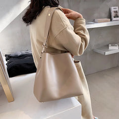 Newhotstacy Large Capacity Single Shoulder Bucket Bag