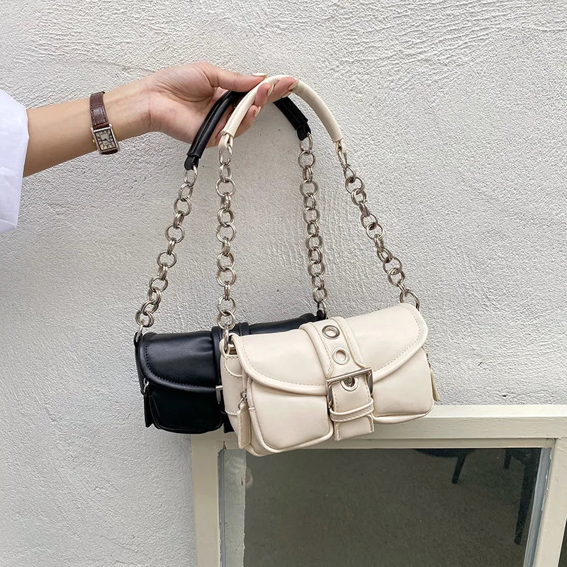 Retro Ring Chain Messenger Bag Mini Shoulder Bag