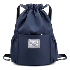 Drawstring Backpack Lightweight Oxford Cloth Shoulders Bag