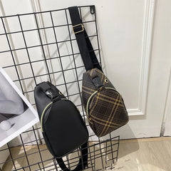 Women Chest Pack Bags Sling Crossbody Shoulder Chest Bag Girls PU Leather Messen