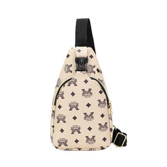 Women Chest Pack Bags Sling Crossbody Shoulder Chest Bag Girls PU Leather Messen
