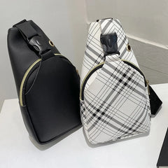 Women Chest Pack Bags Sling Crossbody Shoulder Chest Bag Girls PU Leather Messen