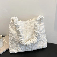 Niche Texture Ins Fire Fold Armpit Bucket Bag Women's Casual Versatile Handbags