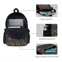 Night Garden 2 Backpacks Men Women Schoolbag Travel Backpack