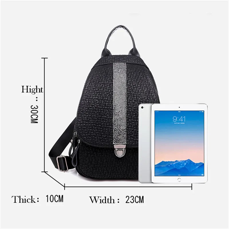 Women Lady School Leather Girls Backpack Travel Handbag Shoulder Bag