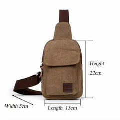 Men Women Shoulder Bag Sling Chest Bag Pack Outdoor Travel Sport USB Charging
