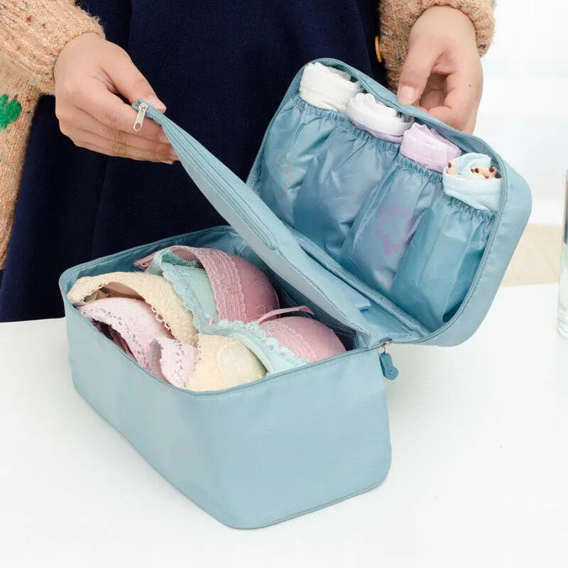 Portable Lady Bra Underwear Socks Cosmetic Storage Bag