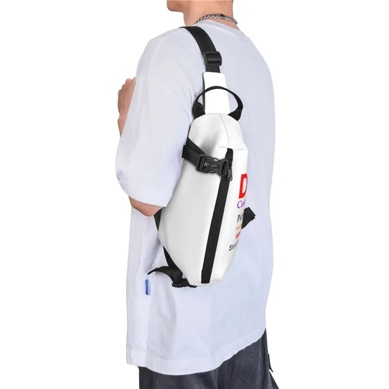 Noisydesigns 3D Crossbody Chest Bag Backpack Casual Fanny Pack