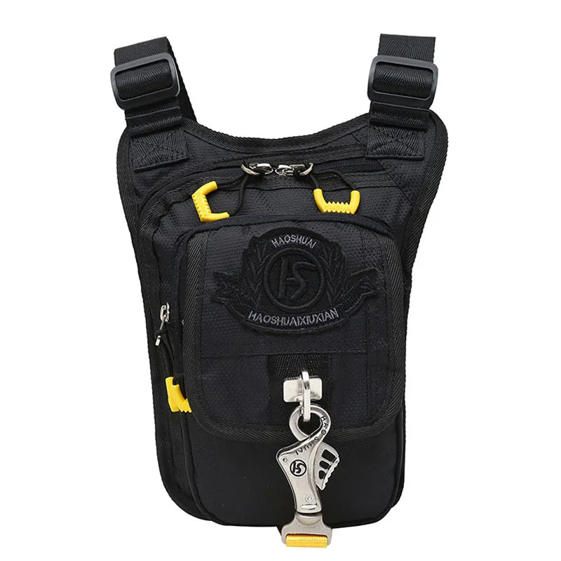 Men's Nylon Drop Leg Bag Waist Fanny Pack