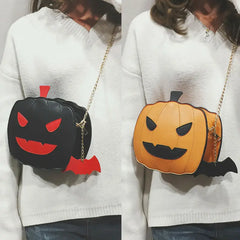 Women Ladies Pumpkin Bag Halloween Cross Body Bag PU Bags