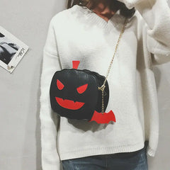 Women Ladies Pumpkin Bag Halloween Cross Body Bag PU Bags
