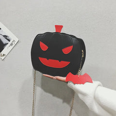 Women Ladies Pumpkin Bag Halloween Cross Body Bag PU Bags