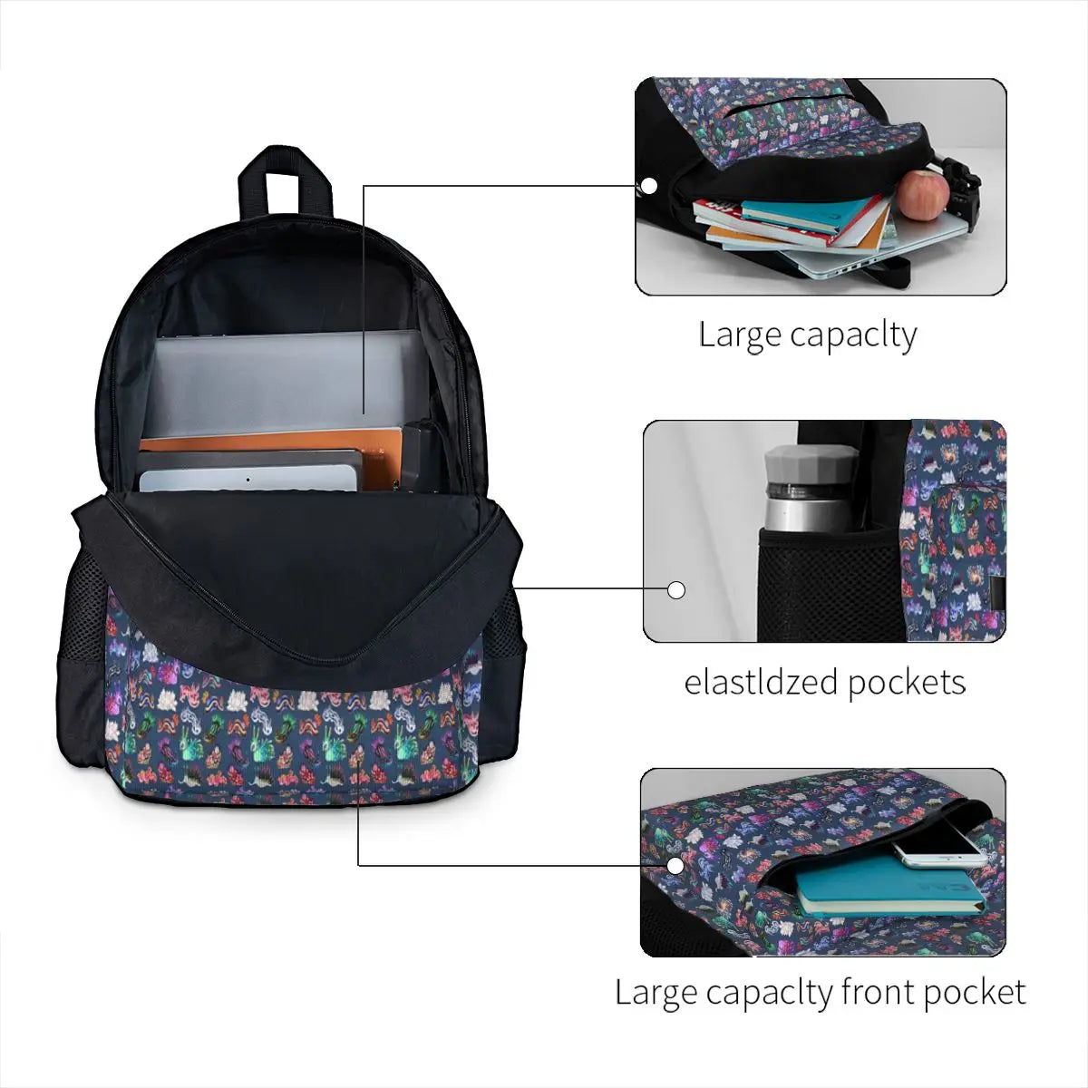 Nudibranch Backpacks for Men and Women