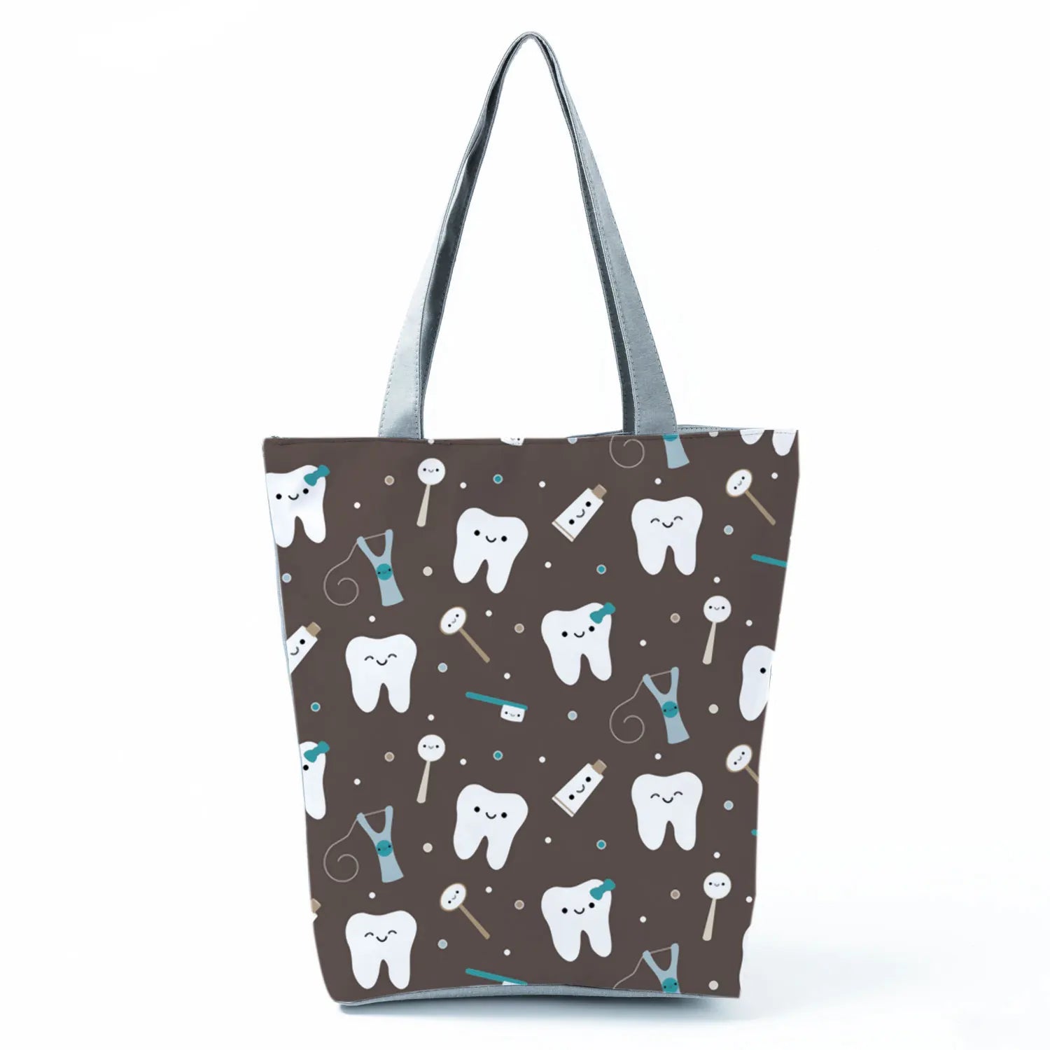 Nurse Print Handbags Eco Reusable Shopping Bag Daily Casual Tote Cartoon Women S
