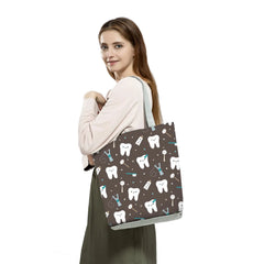 Nurse Print Handbags Eco Reusable Shopping Bag Daily Casual Tote Cartoon Women S