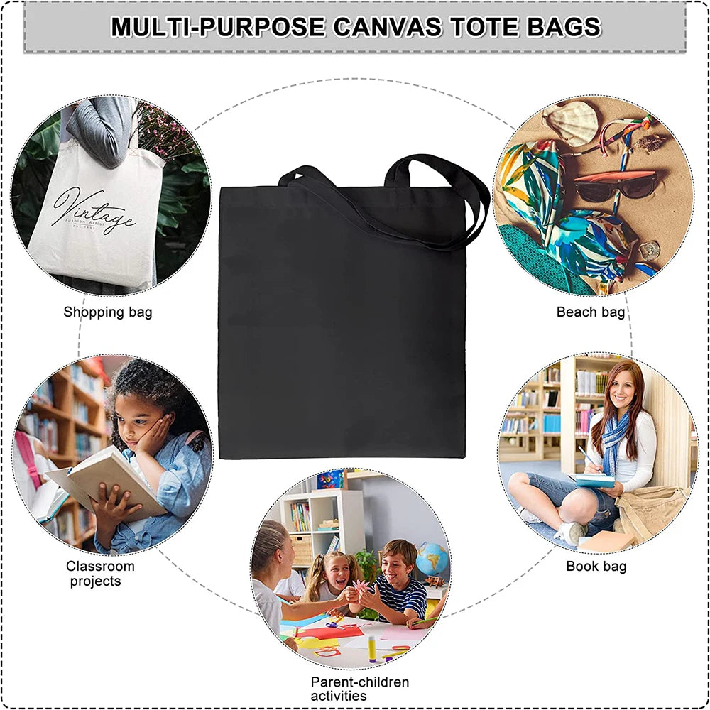 Canvas Shopper Bag Large Capacity Shoulder Bag