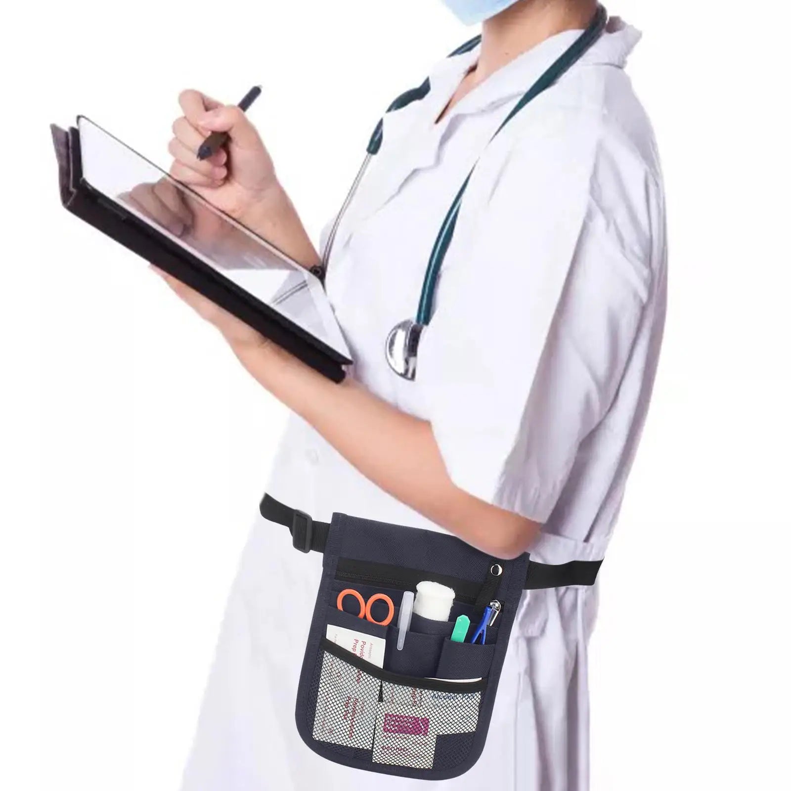 Nursing Waist Bag Compartment Pockets Nurse Pouch Fanny Pack