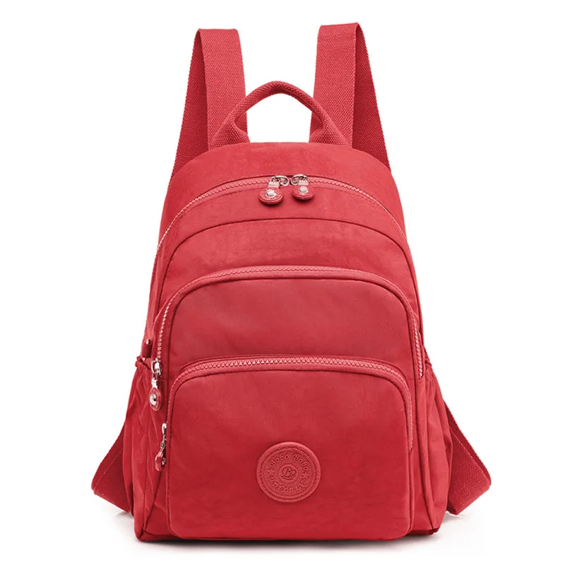 Nylon Backpack for Women Laptop Computer Large Capacity Book Bag