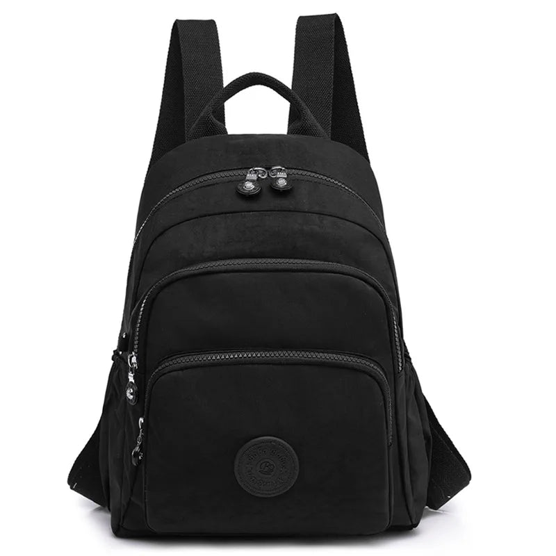Nylon Backpack for Women Laptop Computer Large Capacity Book Bag