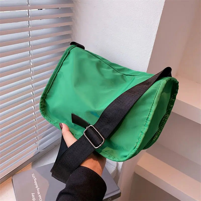 Nylon Shoulder Bag Casual Zipper All-match Handbag Purse