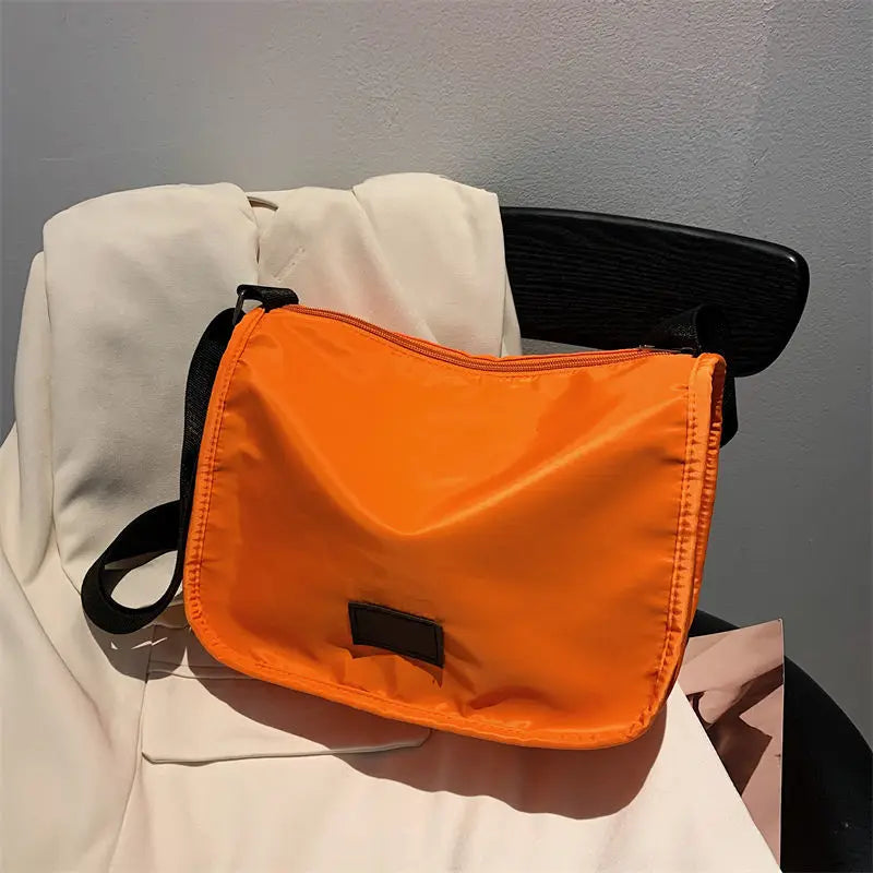 Nylon Shoulder Bag Casual Zipper All-match Handbag Purse