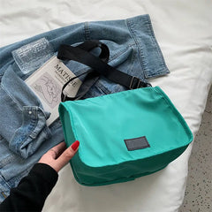 Nylon Shoulder Bag Casual Zipper All-match Handbag Purse