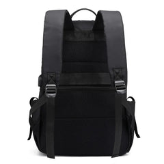 Waterproof Nylon Laptop Backpack for Women 15.6 Inch Grey