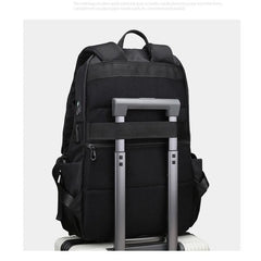 Waterproof Nylon Laptop Backpack for Women 15.6 Inch Grey
