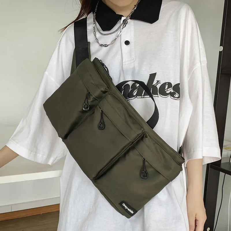 Unisex Chest Pack Crossbody Bags Hip-hop Tactics Belt Bag