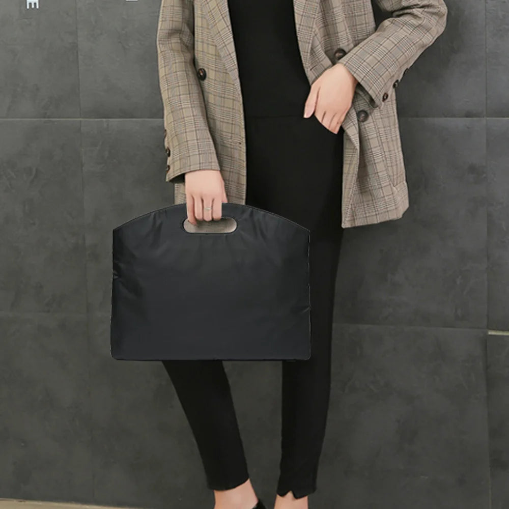 Nylon Briefcase Feather Printing Handbag Large Capacity