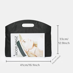 Nylon Briefcase Feather Printing Handbag Large Capacity