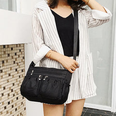 Youth Casual Nylon Diagonal Cross Bag Large Waterproof Shoulder Bag