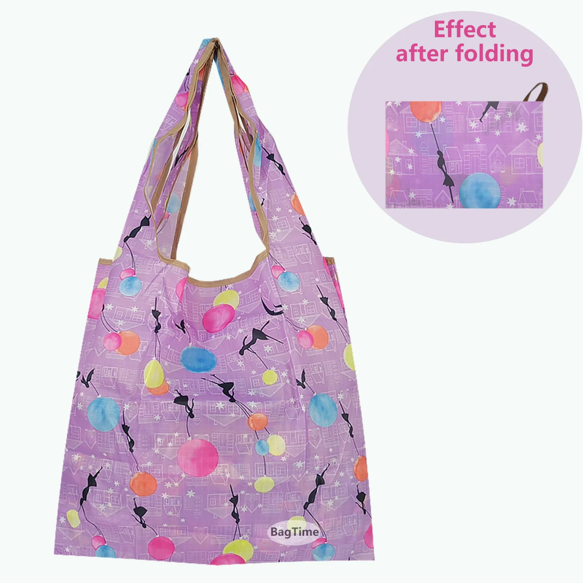 Nylon Eco Shopping Bags Storage Sturdy Flowers Portable Grocery Reusable