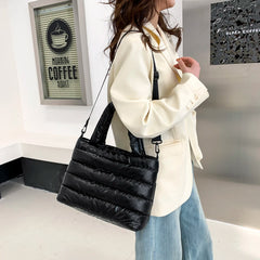Nylon Embroidery Thread Shoulder Bags Large Capacity Crossbody