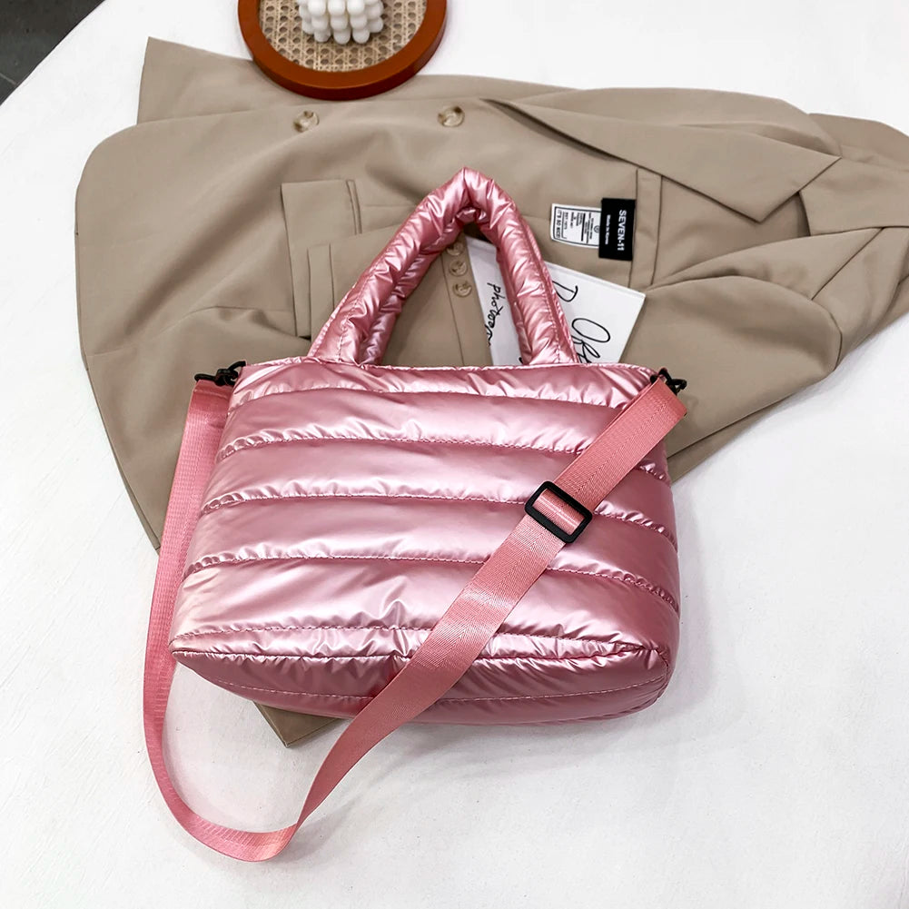 Nylon Embroidery Thread Shoulder Bags Large Capacity Crossbody