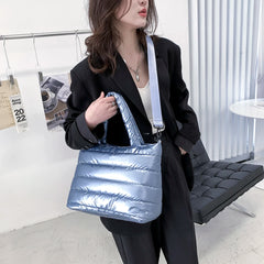 Nylon Embroidery Thread Shoulder Bags Large Capacity Crossbody