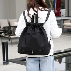 Nylon Fitness Bag with Wet Dry Separation - Gym Yoga Swimming Rucksack