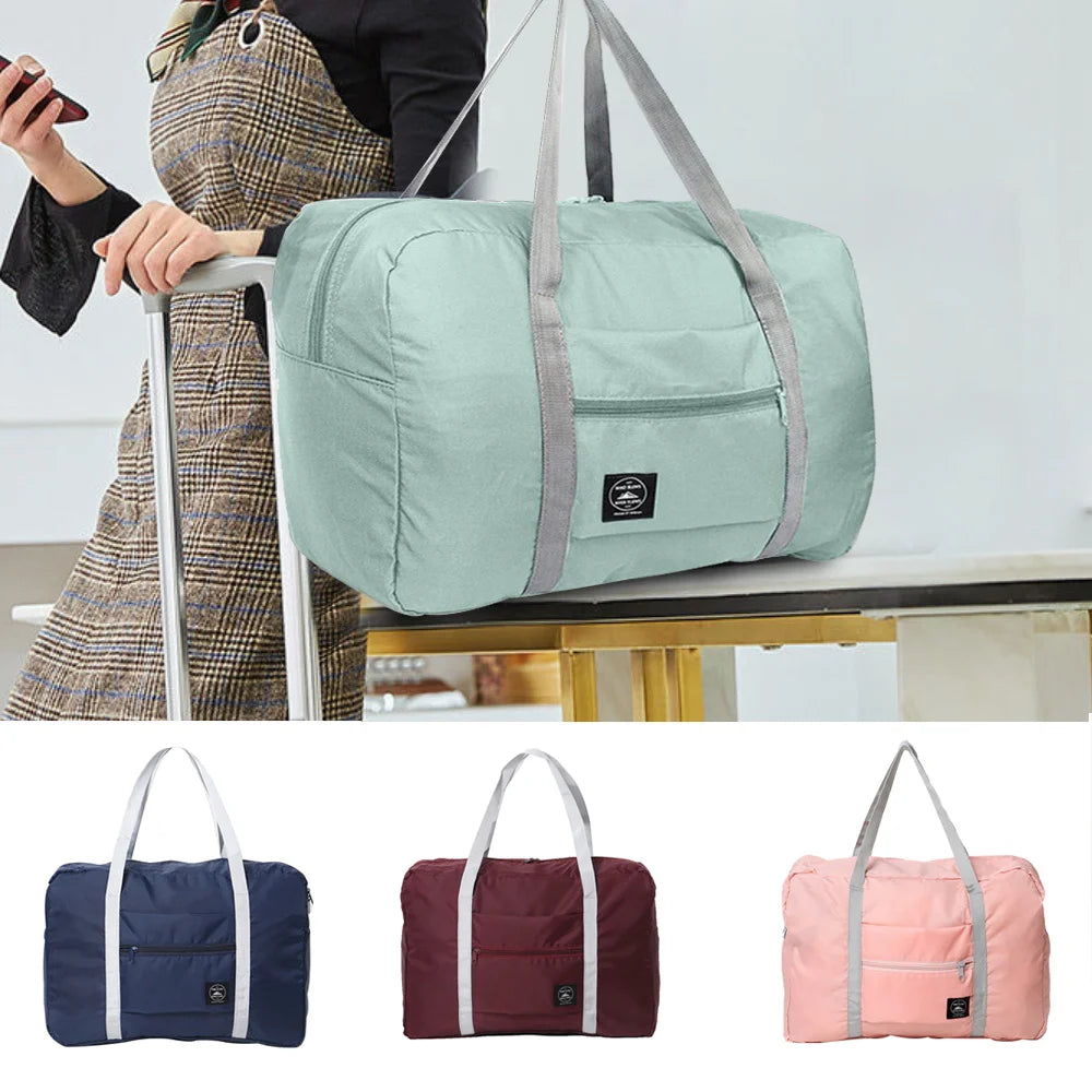 Nylon Foldable Travel Bag Luggage Large Capacity Waterproof Handbag