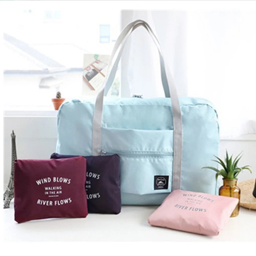 Nylon Foldable Travel Bag Luggage Large Capacity Waterproof Handbag