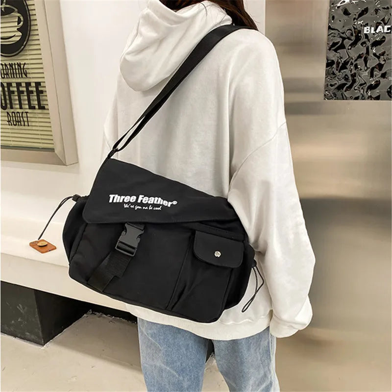 Nylon Shoulder Bag Crossbody Bag Harajuku Messenger