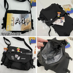 Large Capacity Nylon Crossbody Bags for Teenager Girls Men