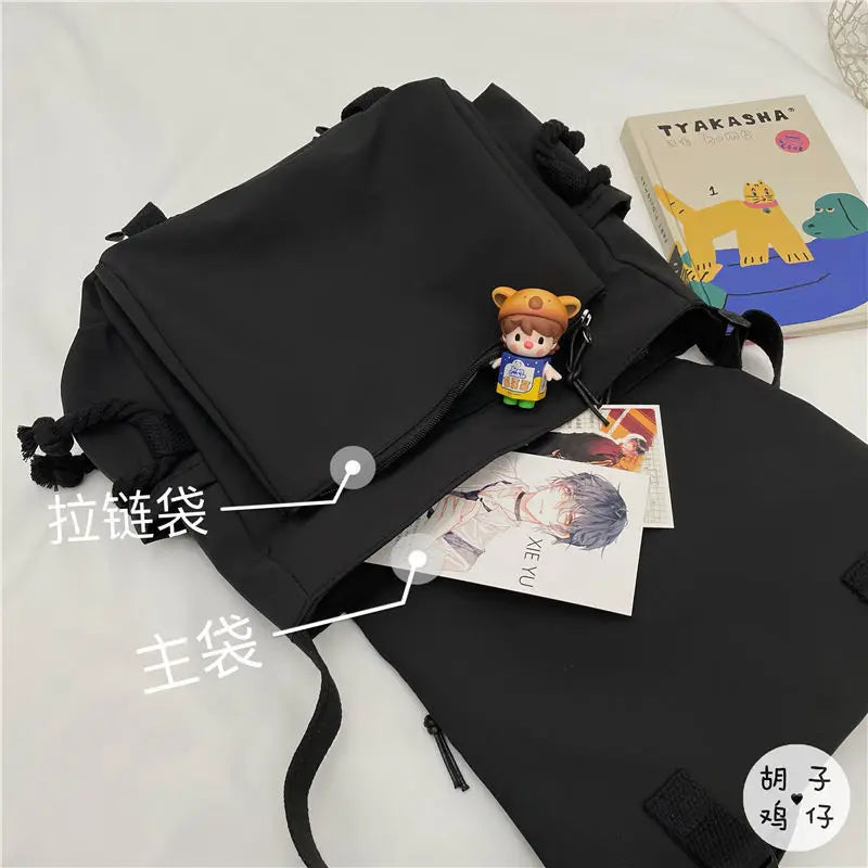 Large Capacity Nylon Crossbody Bags for Teenager Girls Men