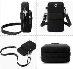Women's Nylon Crossbody Shoulder Bag for Phone Wallet Clutch
