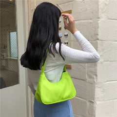 Nylon Hobos Women Handbag Candy Women Shoulder Bag Large Capacity