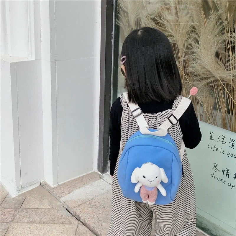 Nylon Kids Kindergarten Backpack Animal Rabbit School Bag